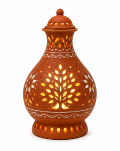 decorative terracota lamp